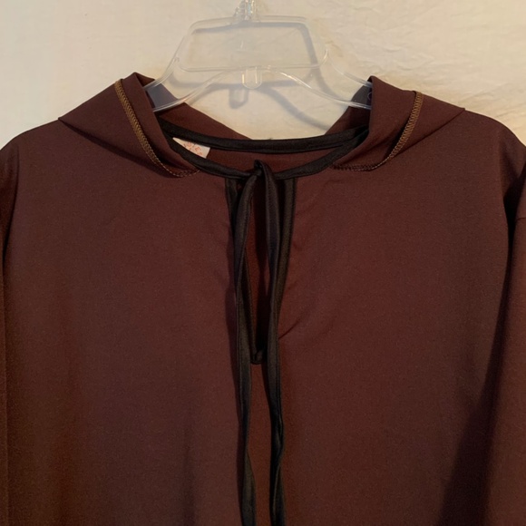 Rubie's Costumes Long Brown Hooded Cape Cloak Adult OS - Picture 6 of 12